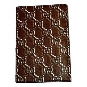 Gucci GG Shadow Large Bifold Wallet Brown Embossed